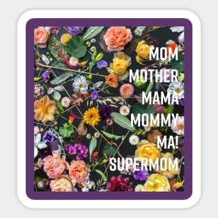 Mother's Day Mom Mama Mommy Ma Tee Sticker